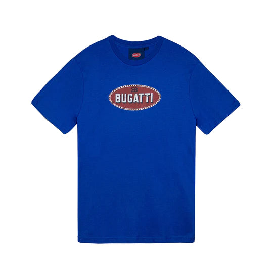 T-shirt Blue with vintage logo