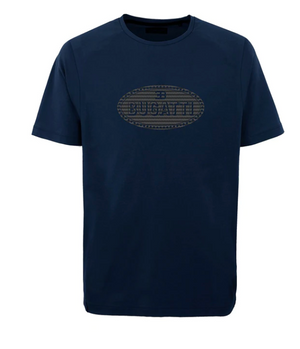 Bugatti Automobiles Carbon Macaron T-Shirt Blue